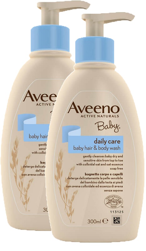 AVEENO BABY BAGNETTO TESTA PIEDI 300 ML BUNDLE - Gruppofarmastore.it