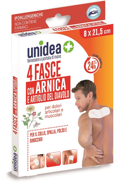 FASCIA ALL'ARNICA UNIDEA 8X21,5 CM 4 PEZZI - Gruppofarmastore.it
