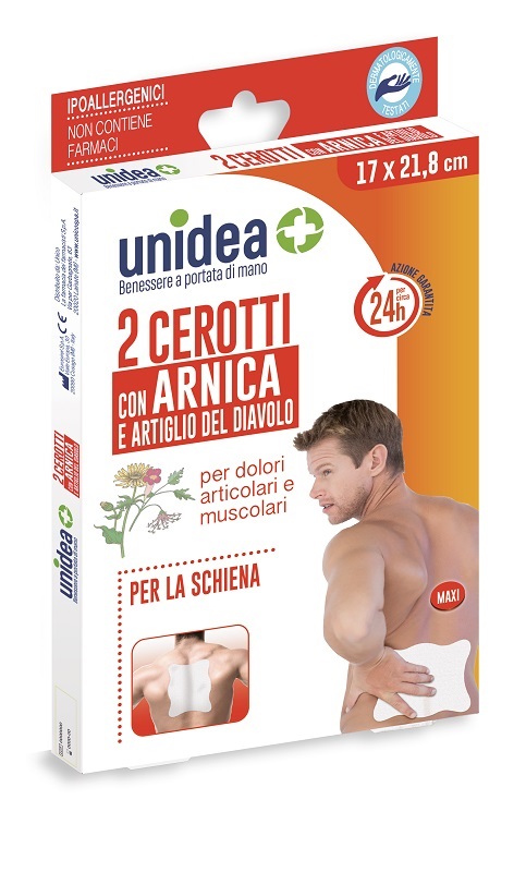 CEROTTO ALL'ARNICA UNIDEA 17X21,8 CM 2 PEZZI - Gruppofarmastore.it