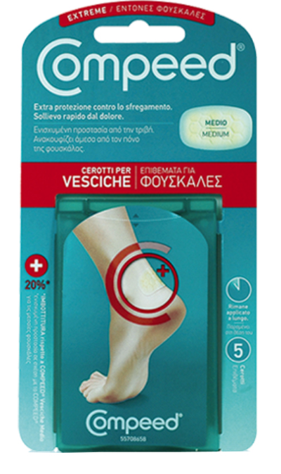 COMPEED CEROTTO PER VESCICHE TALLONE SPORT 5 PEZZI - Gruppofarmastore.it