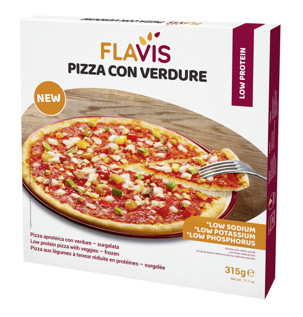 FLAVIS PIZZA CON VERDURE SURGELATA APROTEICA 315 G - Gruppofarmastore.it