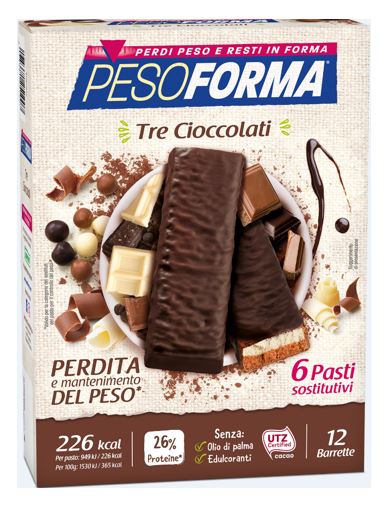 PESOFORMA BARR 3 CIOCCOLATI 372 G - Gruppofarmastore.it