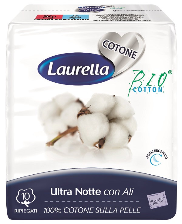 ASSORBENTE LAURELLA PER DONNA IN COTONE ULTRA ALI NOTTE 10 PEZZI - Gruppofarmastore.it
