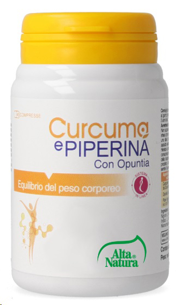 CURCUMA E PIPERINA CON OPUNTIA 45 COMPRESSE 900MG - Gruppofarmastore.it