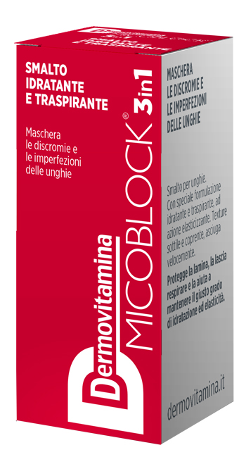 DERMOVITAMINA MICOBLOCK 3 IN 1 SMALTO IDRATANTE E TRASPIRANTE ROSSO 5 ML - Gruppofarmastore.it