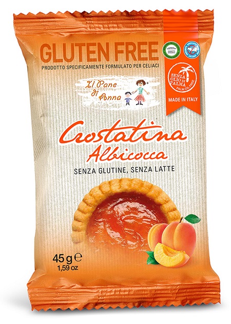 IL PANE DI ANNA CROSTATINA ALL'ALBICOCCA SENZA LATTE 45 G - Gruppofarmastore.it