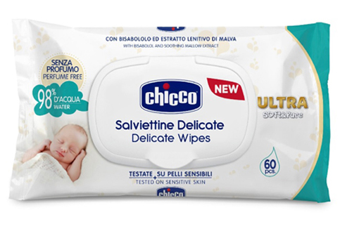 CHICCO COSMETICO SALVIETTE 60 PEZZI NO PROFUNO - Gruppofarmastore.it