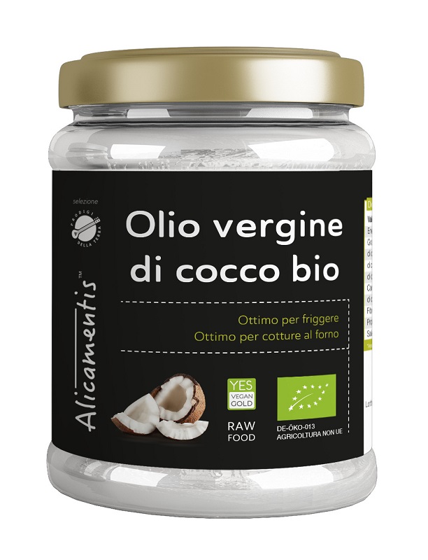 OLIO VERGINE DI COCCO BIO 500 ML ALICAMENTIS - Gruppofarmastore.it