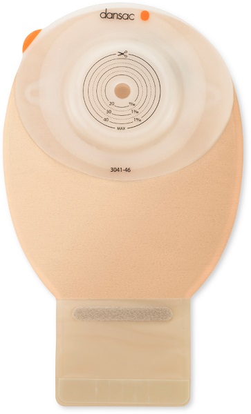 DANSAC NOVALIFE TRE 1 SACCA APERTA OPACA CONVEX MAXI PER ILEOSTOMIA CON FINESTRA RITAGLIABILE 15-59 MM 500 ML 10 PEZZI - Gruppofarmastore.it