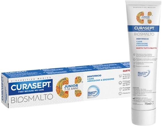 CURASEPT BIOSMALTO DENTIFRICIO JUNIOR 75 ML - Gruppofarmastore.it