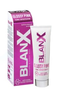 BLANX GLOSSY PINK DENTIFRICIO SBIANCANTE NON ABRASIVO 75 ML - Gruppofarmastore.it
