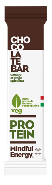 MINDFUL ENERGY BARRETTA AL CIOCCOLATO CON CANAPA-ARANCIA-SPIRULINA 60 G - Gruppofarmastore.it