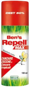 BEN'S REPELLENTE BIOCIDA 50% 100 ML - Gruppofarmastore.it