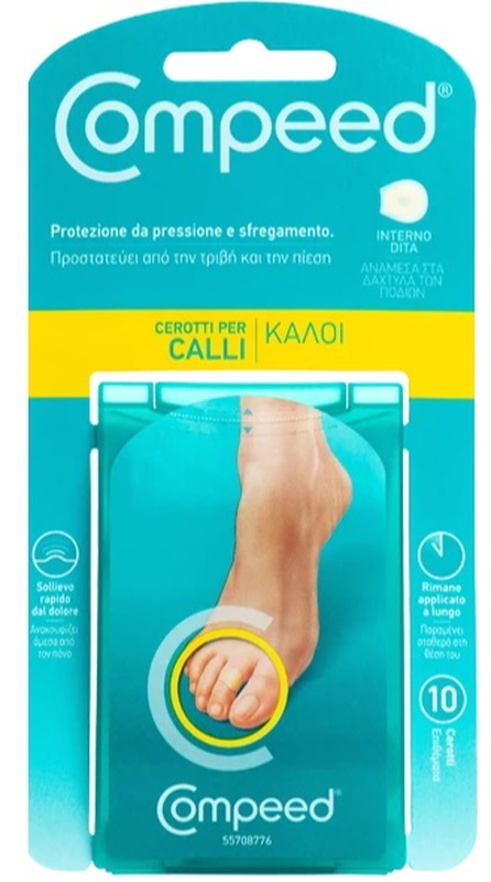 COMPEED CEROTTI PER CALLI INTERNO DITA 10 PEZZI - Gruppofarmastore.it