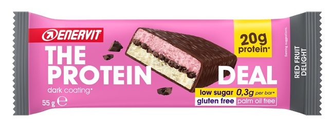 ENERVIT PROT DEAL BAR 55 G RED FRUIT - Gruppofarmastore.it