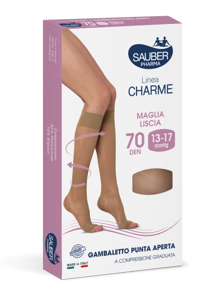 SAUBER GAMBALETTO OPEN TOE 70 DENARI MAGLIA LISCIA MEDIO TAGLIA 4 - Gruppofarmastore.it