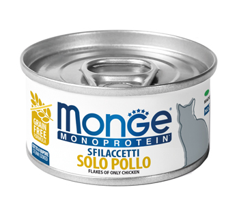 MONGE MONOPROTEIN SFILACCETTI SOLO POLLO 80 G - Gruppofarmastore.it