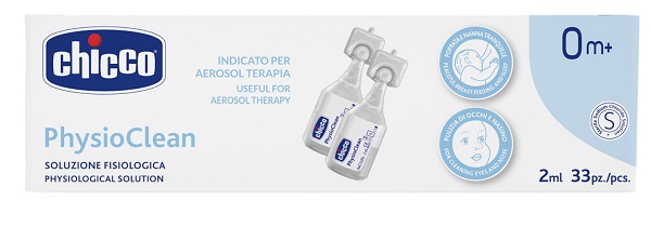 CHICCO SOLUZIONE PHYSIOCLEAN 2 ML 33 PEZZI - Gruppofarmastore.it