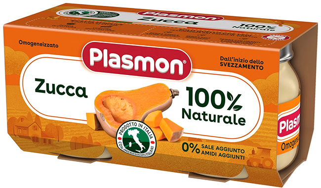 PLASMON OMOGENEIZZATO ZUCCA 2 X 80 G - Gruppofarmastore.it