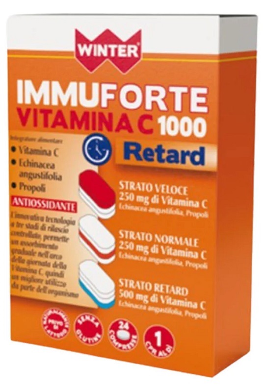 WINTER IMMUNOFORTE VITAMINA C 1000 RETARD 24 COMPRESSE - Gruppofarmastore.it