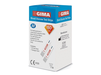 STRISCE MISURAZIONE GLICEMIA PER GLUCOMETRO BLUETOOTH GIMA 50 PEZZI - Gruppofarmastore.it