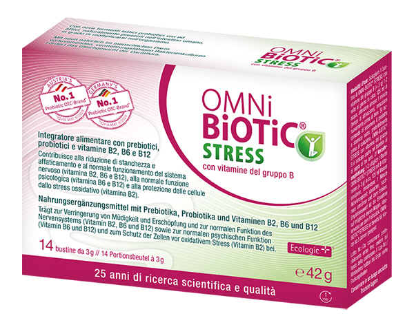 OMNI BIOTIC STRESS VITAMINE GRUPPO B 14 BUSTINE DA 3 G - Gruppofarmastore.it