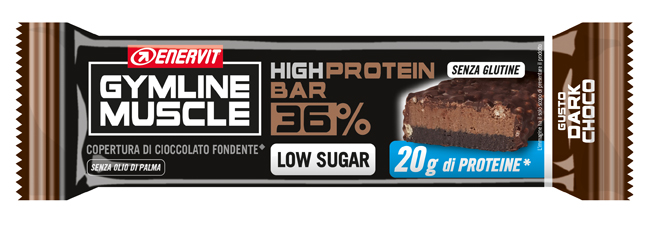 ENERVIT GYMLINE PROTEIN BAR 36% BARRETTA DARK CHOCOLATE 55 G - Gruppofarmastore.it