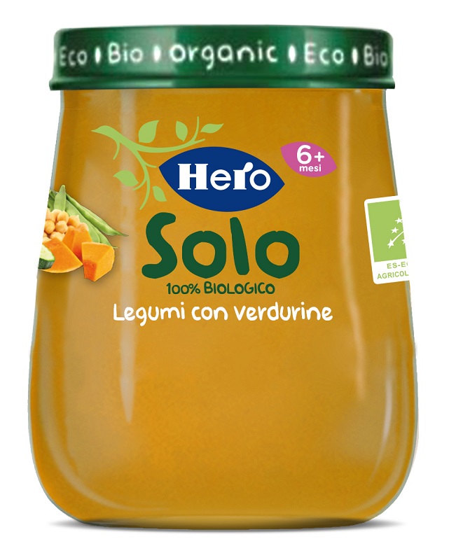HERO BABY SOLO OMOGENEIZZATO LEGUMI VERDURE 120 G - Gruppofarmastore.it