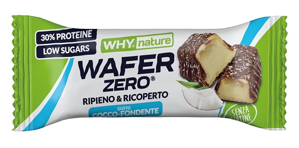 WHYNATURE WAFER ZERO COCCO FONDENTE 35 G - Gruppofarmastore.it