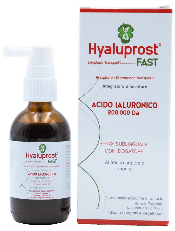 HYALUPROST FAST SPRAY SUBLINGUALE CON DOSATORE SAPORE MENTA 50 ML - Gruppofarmastore.it