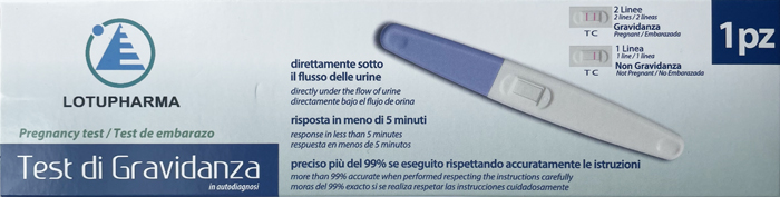 LOTUPHARMA TEST DI GRAVIDANZA 1 PEZZO - Gruppofarmastore.it