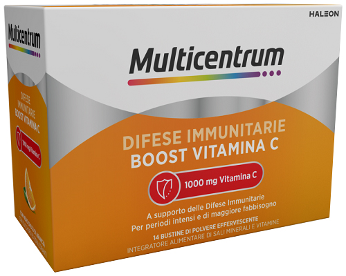 MULTICENTRUM DIFESE IMMUNITARIE BOOST VITAMINA C 14 BUSTINE - Gruppofarmastore.it