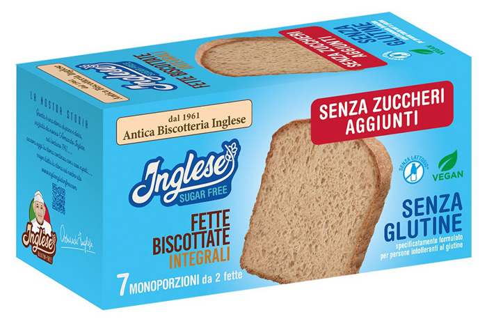 INGLESE FETTE BISCOTTI INTEGRALI SENZA ZUCCHERI AGGIUNTI PROMO 200 G - Gruppofarmastore.it