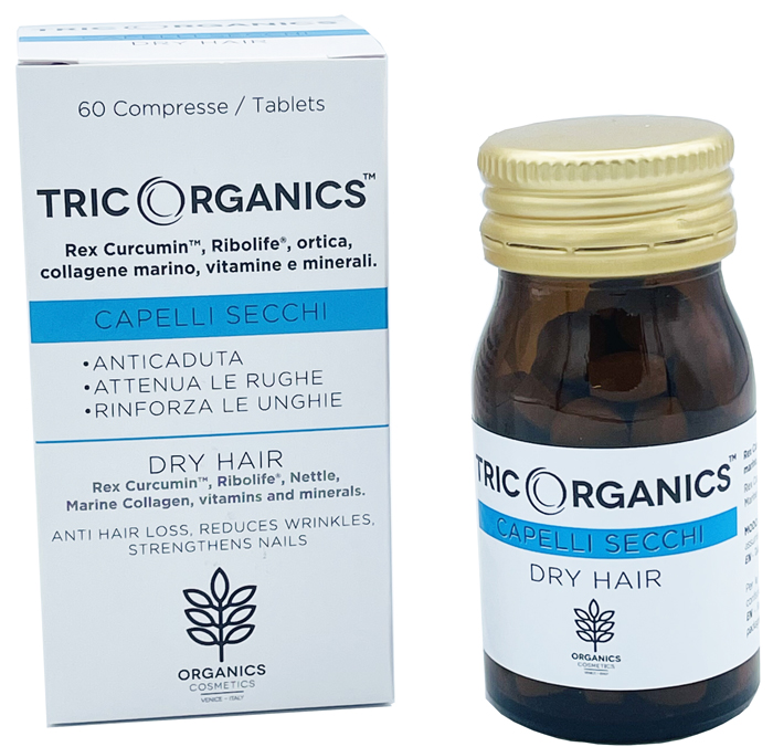 ORGANICS COSMETICS TRICORGANICS CAPELLI SECCHI 60 COMPRESSE - Gruppofarmastore.it