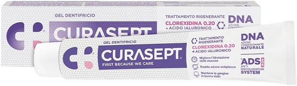 CURASEPT GEL DENTIFRICIO ADS DNA TRATTAMENTO RIGENERANTE 75 ML - Gruppofarmastore.it