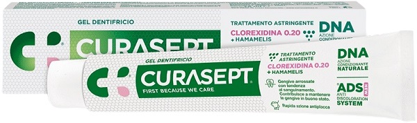 CURASEPT GEL DENTIFRICIO ADS DNA TRATTAMENTO ASTRINGENTE 75 ML - Gruppofarmastore.it