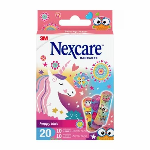 CEROTTO NEXCARE HAPPY KIDS MAGIC BAMBINE 20 PEZZI - Gruppofarmastore.it