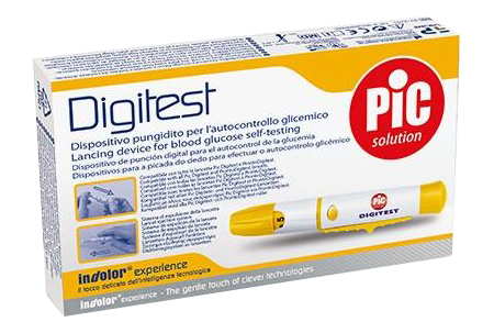 DISPOSITIVO PUNGIDITO AUTOMATICO DIGITEST REGOLABILE 9 LIVELLI LANCETTE COMPATIBILI PIC DIGITEST E PRONTODIGITEST - Gruppofarmastore.it