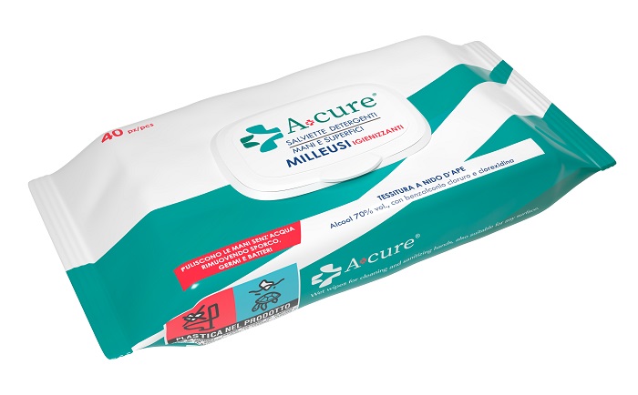 A+CURE IGIENIZZANTE SALVIETTE POP-UP 40 PEZZI - Gruppofarmastore.it