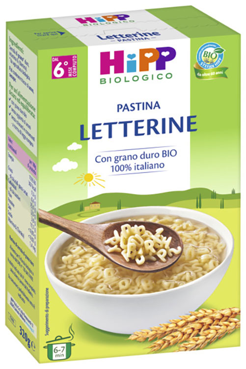 HIPP BIO PASTINA LETTERINE 320 G - Gruppofarmastore.it