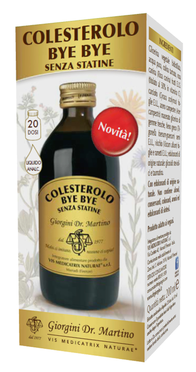 COLESTEROLO BYE BYE SENZA STATINE 200 ML - Gruppofarmastore.it