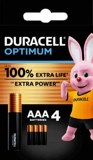 DURACELL OPTIMUM AAA B4 4 PEZZI - Gruppofarmastore.it