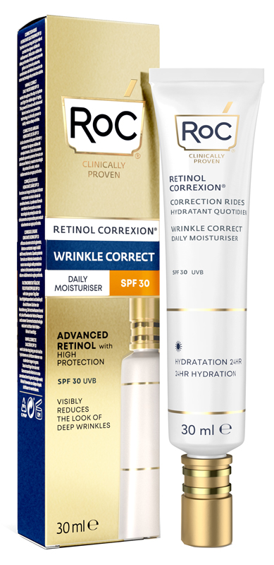 ROC RETINOL CORREXION WRINKLE CORRECT DAILY MOISTURISER SPF30 30 ML - Gruppofarmastore.it