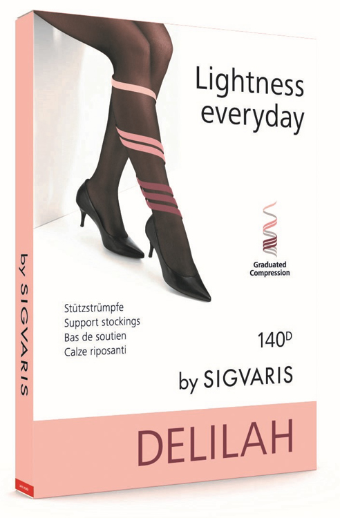 SIGVARIS DELILAH 140 DENARI FLAT COSCIA NERO 5 - Gruppofarmastore.it