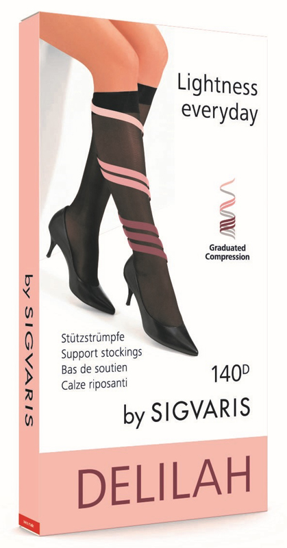 SIGVARIS DELILAH 140 DENARI MESH GAMBALETTO PUNTA APERTA SKIN 2 - Gruppofarmastore.it