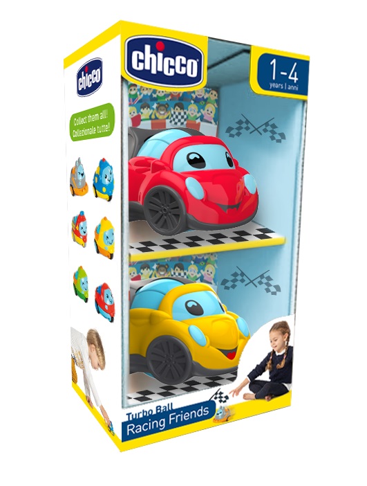 CHICCO GIOCO TURBO BALL - RACING FRIENDS - Gruppofarmastore.it