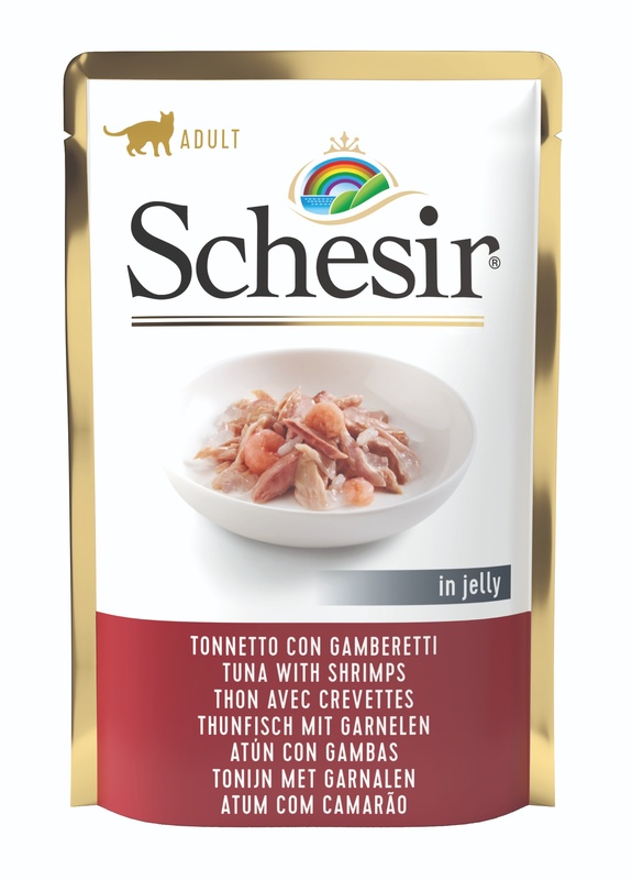 SCHESIR CAT TONNETTO CON GAMBERETTI BUSTA 85 G - Gruppofarmastore.it