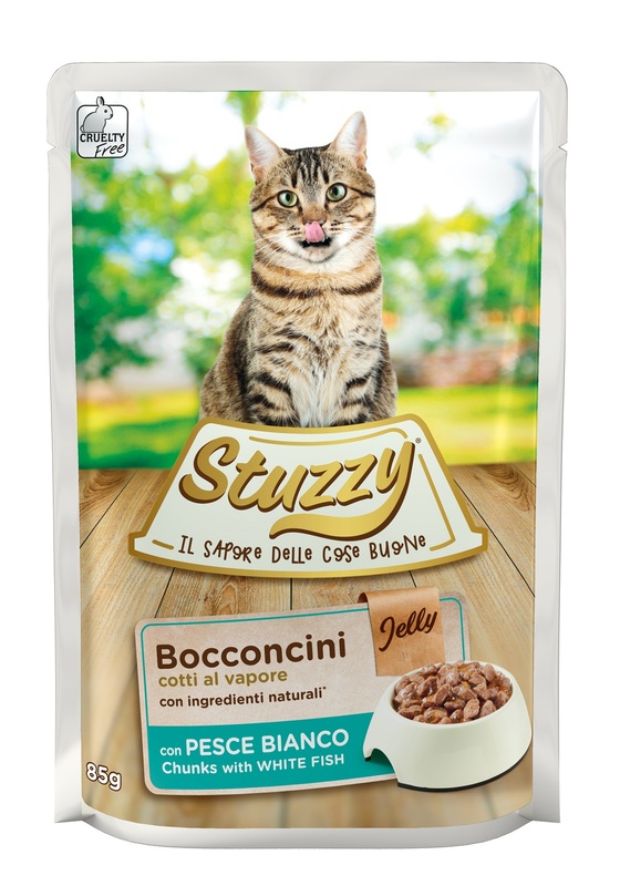 STUZZY CAT BOCCONCINI CON PESCE BIANCO 85 G - Gruppofarmastore.it