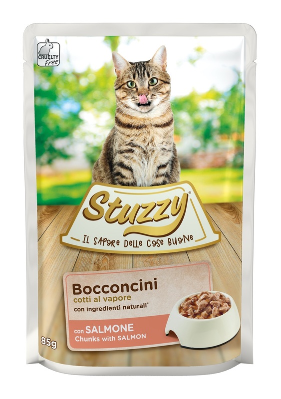 STUZZY CAT BOCCONCINI CON SALMONE 85 G - Gruppofarmastore.it