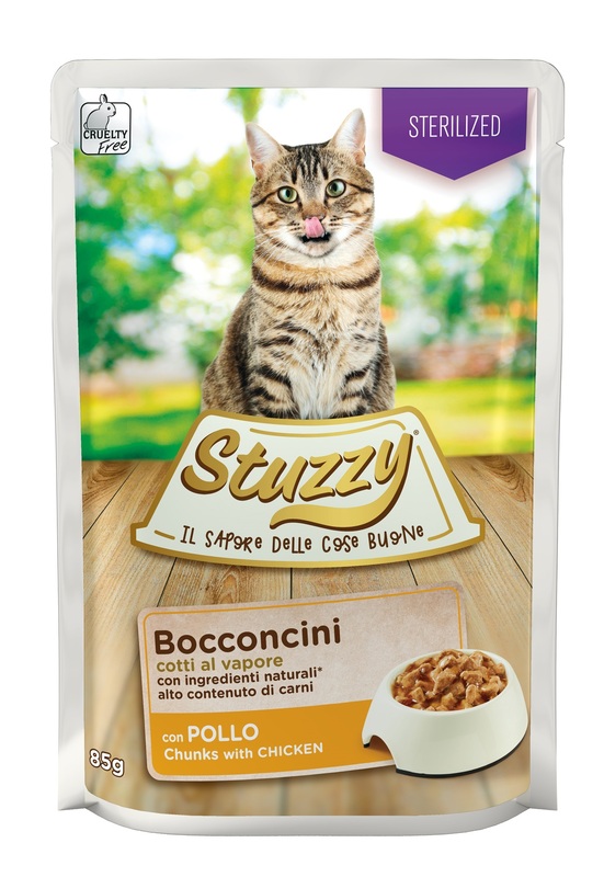 STUZZY CAT BOCCONCINI STERILIZED CON POLLO 85 G - Gruppofarmastore.it
